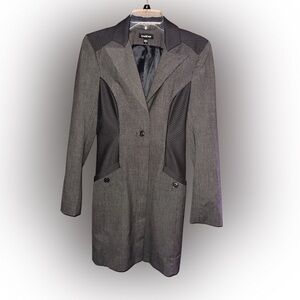 Vintage Bebe  Gray and Black Women's Blazer
